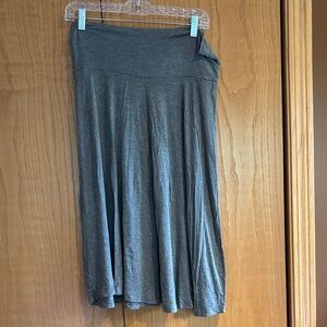 Lock & Love, gray midi skirt, M